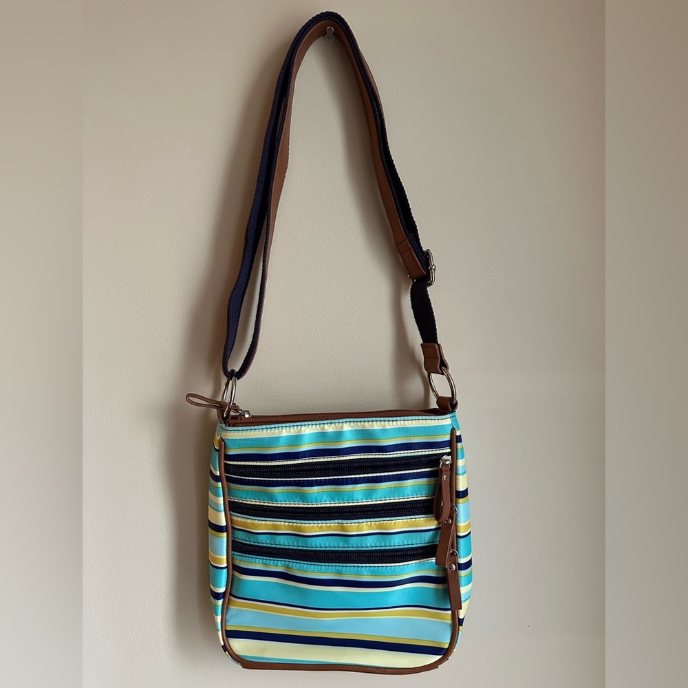 Vibrant Striped Crossbody Bag